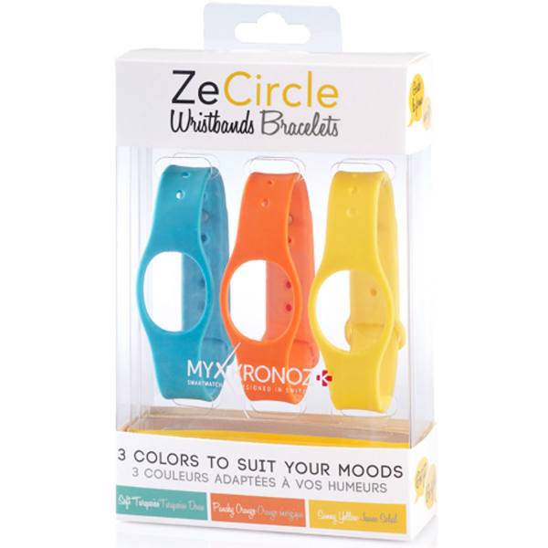 MyKronoz ZeCircle X3 Colorama Pack Wristband Bracelets، پک 3 عددی بند مچ‌بند هوشمند مای کرونوز مدل ZeCircle X3 Colorama