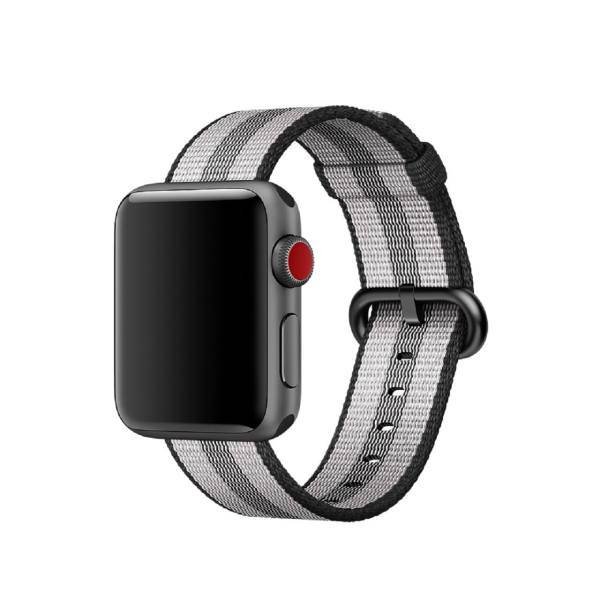 Woven Nylon Band For Apple Watch 42mm، بند نایلونی طرح Woven مناسب برای اپل واچ 42 میلی متری