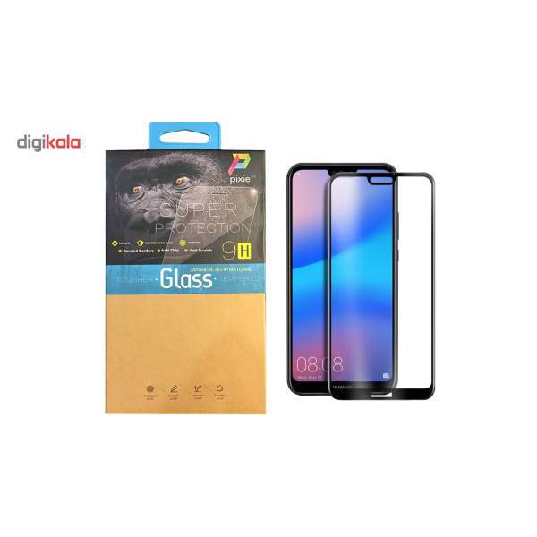 Pixie 5D Full Glue Tempered Glass Screen Protector For Huawei P20 Lite، محافظ صفحه نمایش شیشه ای پیکسی مدل 5D مناسب برای گوشی موبایل هوآوی P20 Lite