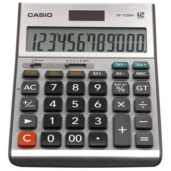 Casio DF-120BM Calculator، ماشین حساب کاسیو مدل DF-120BM