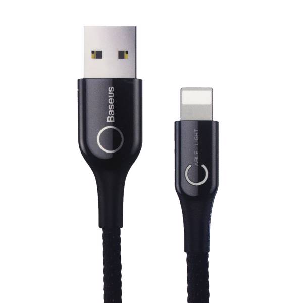 Baseus C-Shaped USB to Lightning Cable 1m، کابل تبدیل USB به Lightning باسئوس مدل C-Shaped به طول 1 متر