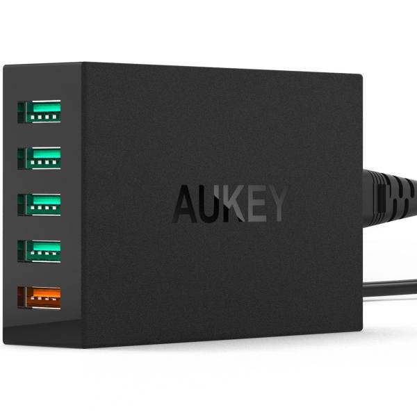 Aukey PA-T1 Quickcharge 2.0 Desktop Charger، شارژر رومیزی آکی مدل PA-T1 Quickcharge 2.0