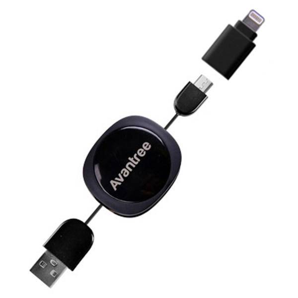 Avantree Retractable USB Cable، کابل USB جمع شدنی آوانتیری