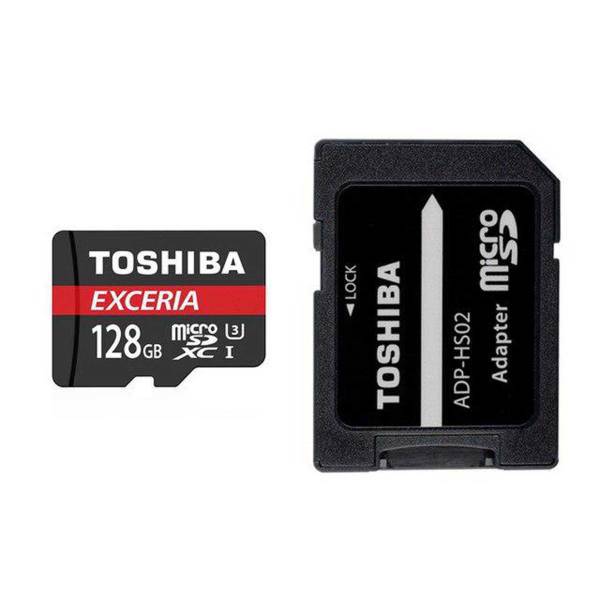 Toshiba Exceria M302 UHS-I U3 90 MBps SDXC 128 GB، کارت حافظه MicroSDXC توشیبا مدل Exceria M302 کلاس 10 استاندارد UHS-I U3 سرعت 90MBps ظرفیت 128GB