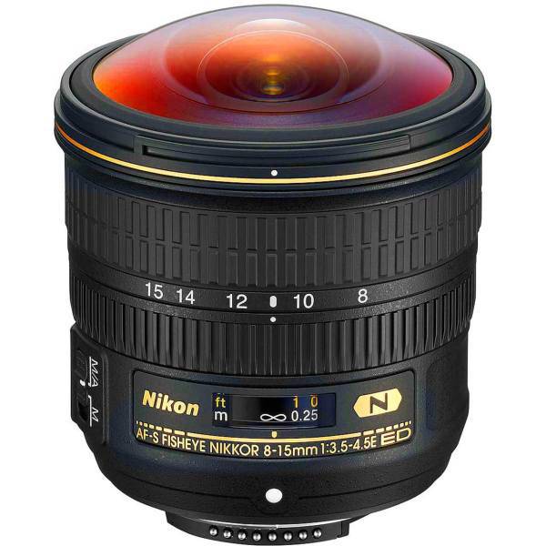 Nikon AF-S NIKKOR 8-15mm f/3.5-4.5E ED Fisheye Lens، لنز نیکون مدل AF-S NIKKOR 8-15mm f/3.5-4.5E ED Fisheye