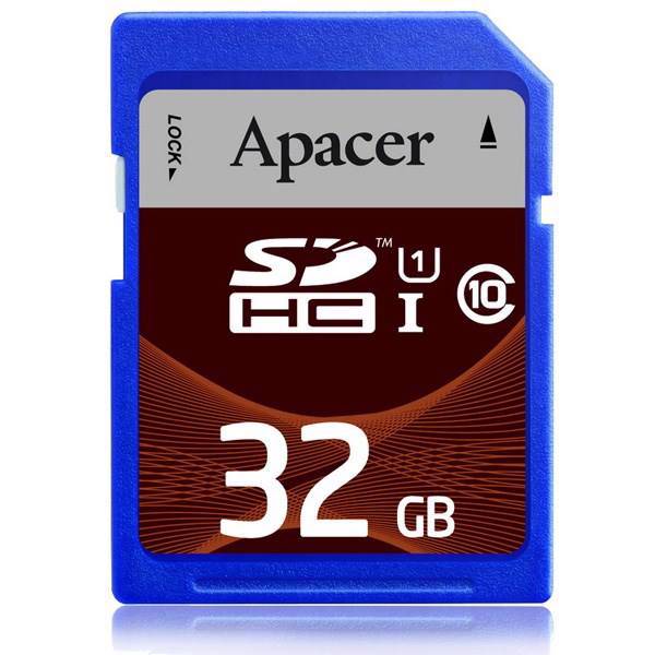 Apacer Memory Card SDHC UHS-I Class 10 - 32GB، کارت حافظه اس دی اپیسر کلاس 10 - 32 گیگابایت