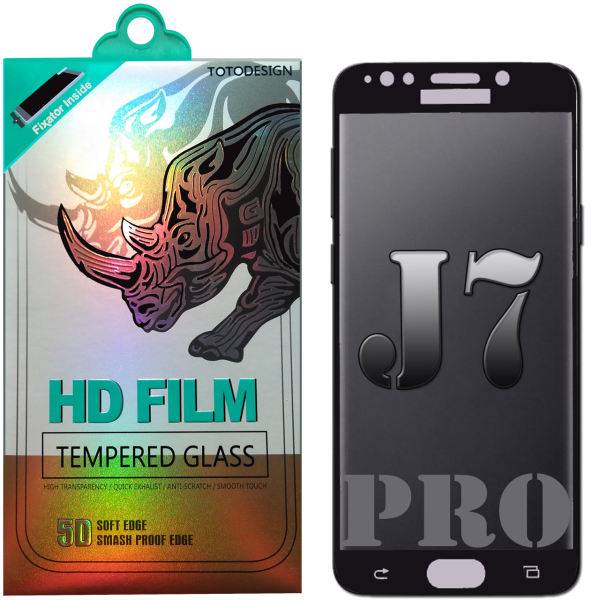 Full Coverage Glass TOTODESIGN Screen Protector For Samsung Galaxy J7 Pro، محافظ صفحه نمایش شیشه ای مدل Full Coverage 5D 2017 TOTO مناسب برای گوشی موبایل سامسونگ Galaxy J7 Pro