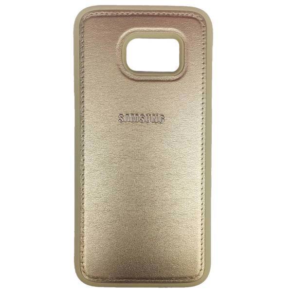 TPU Leather Design Cover For Samsung Galaxy S7 Edge، کاور ژله ای طرح چرم مدل مناسب برای گوشی موبایل سامسونگ Galaxy S7 Edge