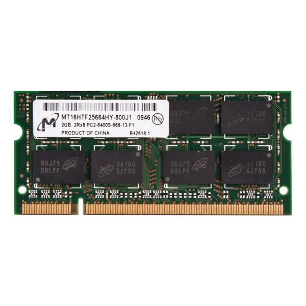 Micron DDR2 6400s MHz RAM - 2GB، رم لپ تاپ میکرون مدل DDR2 6400s MHz ظرفیت 2 گیگابایت