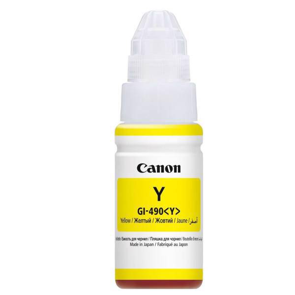 Canon GI-490Y Yellow Ink، جوهر مخزن زرد کانن مدل GI-490Y