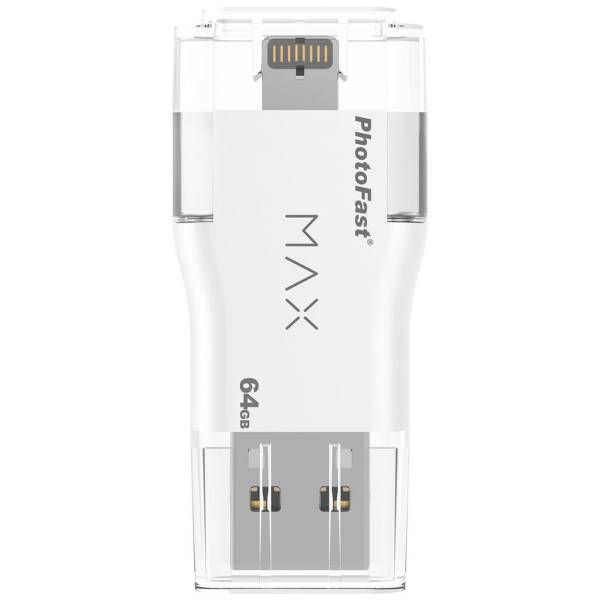 Photofast Max U3 i-FlashDrive USB and Lightning Flash Memory - 64GB، فلش مموری فوتو فست مدل مکس U3 آی-فلش درایو - ظرفیت 64 گیگابایت