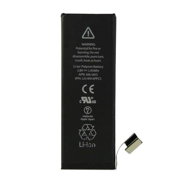 APN 616-0613 1440mAh Cell Phone Battery For iPhone 5، باتری موبایل مدل 0613-616 APN با ظرفیت 1440mAh مناسب برای گوشی موبایل آیفون 5