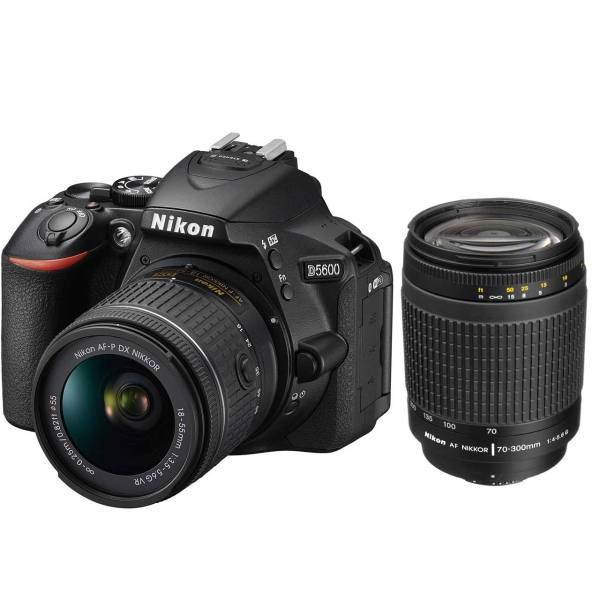 Nikon D5600 kit 18-55 mm And 70-300 mm F/4-5.6G Digital Camera، دوربین دیجیتال نیکون مدل D5600 به همراه لنز 18-55 و 70-300 میلی متر F/4-5.6G