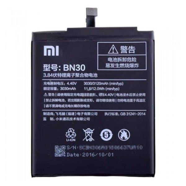باتری موبایل شیائومی مدل BN30 مناسب برای گوشی Redmi 4A