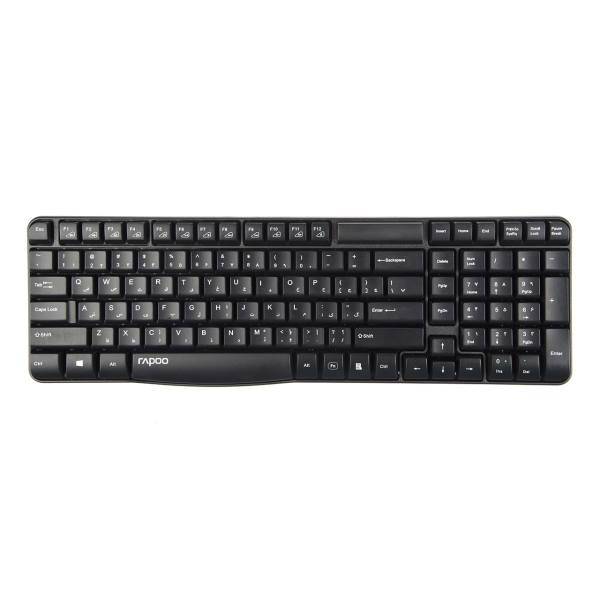 Rapoo E1050 Wireless Keyboard With Persian Letters، کیبورد بی‌سیم رپو مدل E1050 به همراه حروف فارسی