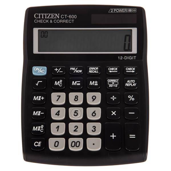 Citizen CT-600J Calculator، ماشین حساب سیتیزن مدل CT-600J
