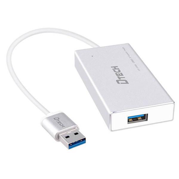 Dtech DT-3308 USB3.0 4Port HUB، هاب 4 پورت USB3.0 دیتک مدل DT-3308 به طول 25 سانتی متر