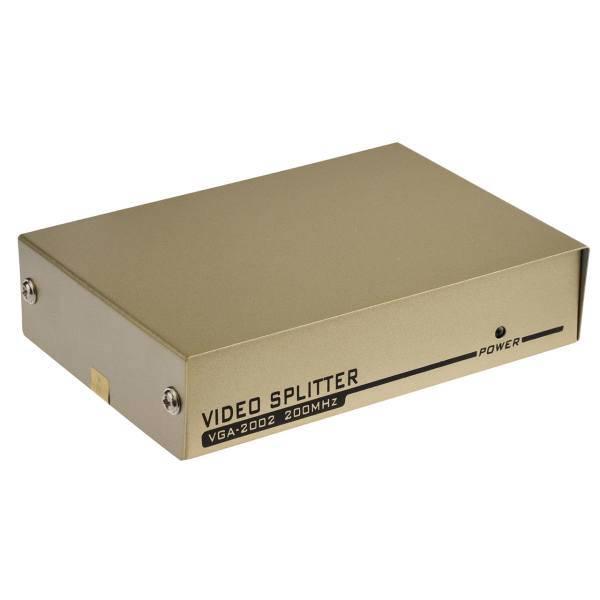 VGA-2002 1 to 2 VGA Splitter، اسپلیتر VGA یک به دو مدل VGA-2002