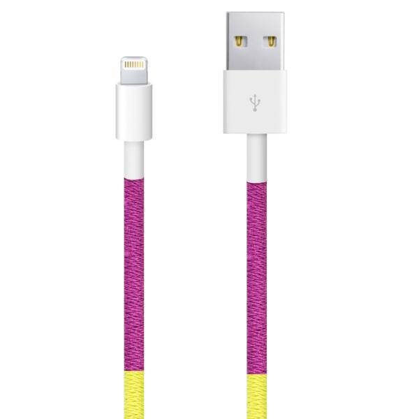 Vod Ex C-46 USB To Lightning Cable 1m، کابل تبدیل USB به Lightning ود اکس مدل C-46 به طول 1 متر