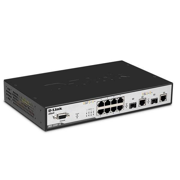 D-Link DGS-3200-10 xStack L2 Security Gigabit Switch، سوییچ 10 پورت مدیریتی دی-لینک مدل DGS-3200-10