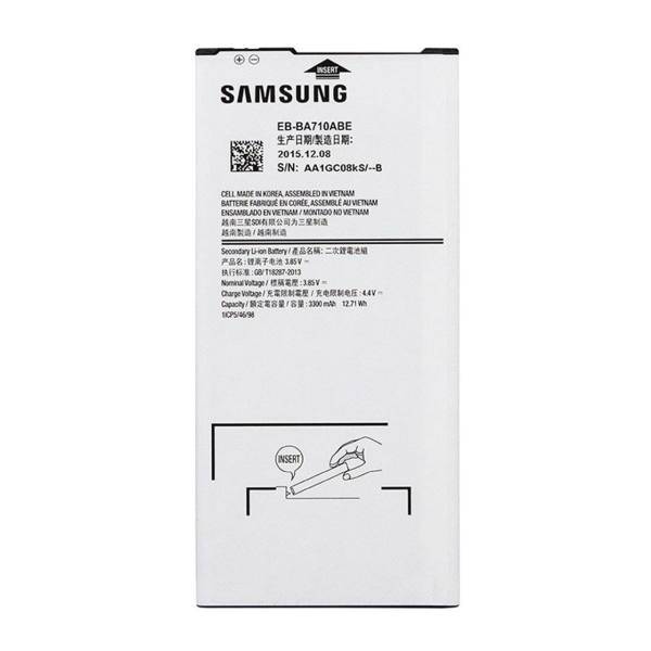 Samsung Galaxy A7 2016 3300mAh Mobile Phone Battery، باتری موبایل سامسونگ مدل Galaxy A7 2016 با ظرفیت 3300mAh
