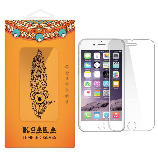 KOALA Tempered Glass Screen Protector For Apple iPhone 6/6S، محافظ صفحه نمایش شیشه ای کوالا مدل Tempered مناسب برای گوشی موبایل اپل آیفون 6/6S
