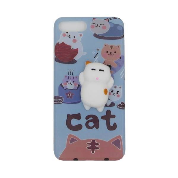 3D cover Sleepy Cat model For iPhone 7 plus and 8 plus، کاور عروسکی سه بعدی مدل Sleepy Cat مناسب برای آیفون 7plus و 8plus