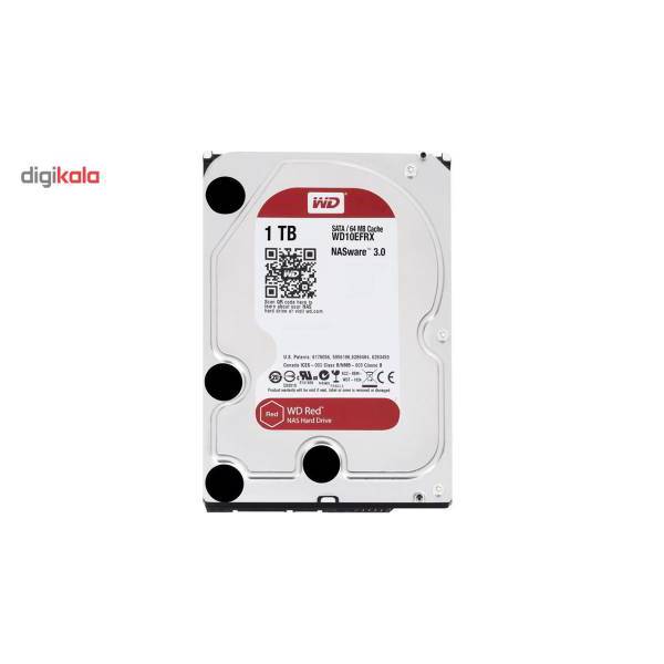 Western Digital Red WD10EFRX Internal Hard Drive 1TB، هارددیسک اینترنال وسترن دیجیتال مدل Red WD10EFRX ظرفیت 1 ترابایت