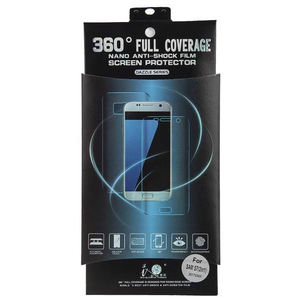 Full Coverage Glass Screen Protector For Samsung Galaxy S7، محافظ صفحه شیشه ای مدل Full Coverage مناسب برای گوشی موبایل سامسونگ Galaxy S7