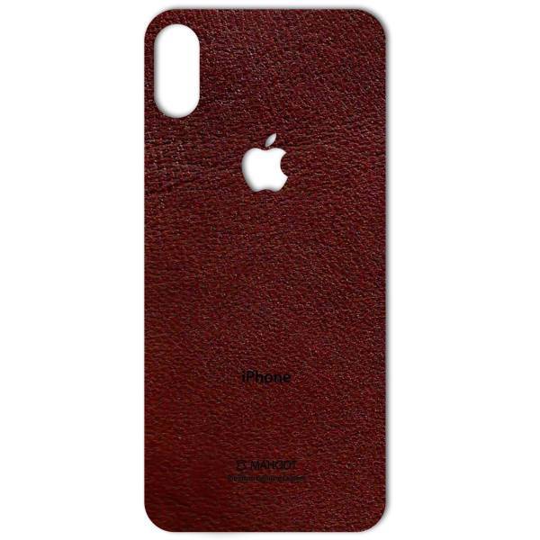 MAHOOT Natural Leather Sticker for iPhone X، برچسب تزئینی ماهوت مدلNatural Leather مناسب برای گوشی iPhone X