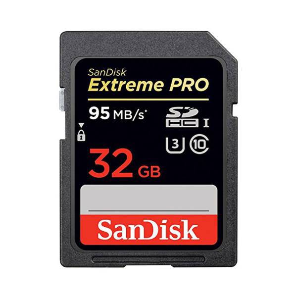 کارت حافظه SDHC سن دیسک مدل Extreme Pro استاندارد UHS-I U3 کلاس 10 سرعت 95MBps ظرفیت 32 گیگابایت