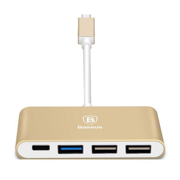 Baseus Sharp Series USB-C To USB 3.0/HDMI/USB-C Adapter، مبدل USB-C به USB 3.0 و HDMI و USB-C باسئوس مدل Sharp Series