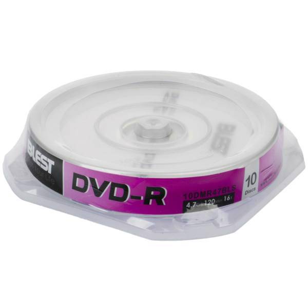 Blest DVD-Rack of 10، دی وی دی خام بلست مدل DVD-R بسته 10 عددی