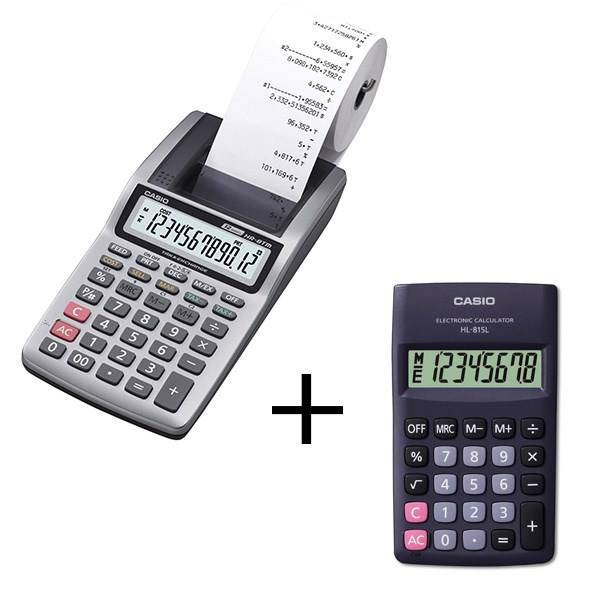 Casio HR-8TM Calculator With Casio HL-815L Calculator، ماشین حساب کاسیو HR-8TM به همراه ماشین حساب کاسیو HL-815L