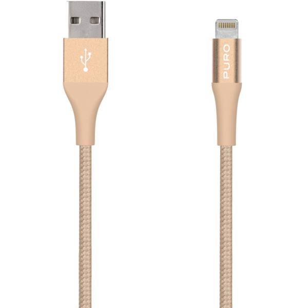 Puro CAPLTFABRIC2 USB To Lightning Cable 1m، کابل تبدیل USB به لایتنینگ پورو مدل CAPLTFABRIC2 طول 1 متر