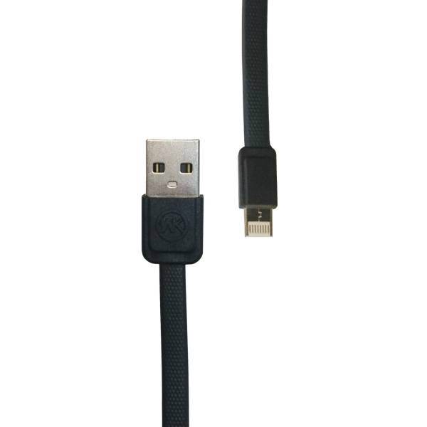 WK WDC-009 USB to Micro USB and Lightning Cable Set، کابل تبدیل USB به micro USB دابلیو کی مدلWDC-009 به طول 1 متر به همراه کابل تبدیل USB به microUSB به طول 16 سانتیمتر