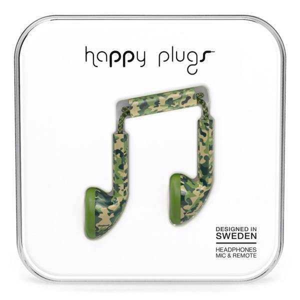 Happy Plugs Camouflage Earbud، هدفون توگوشی هپی پلاگز مدل Camouflage