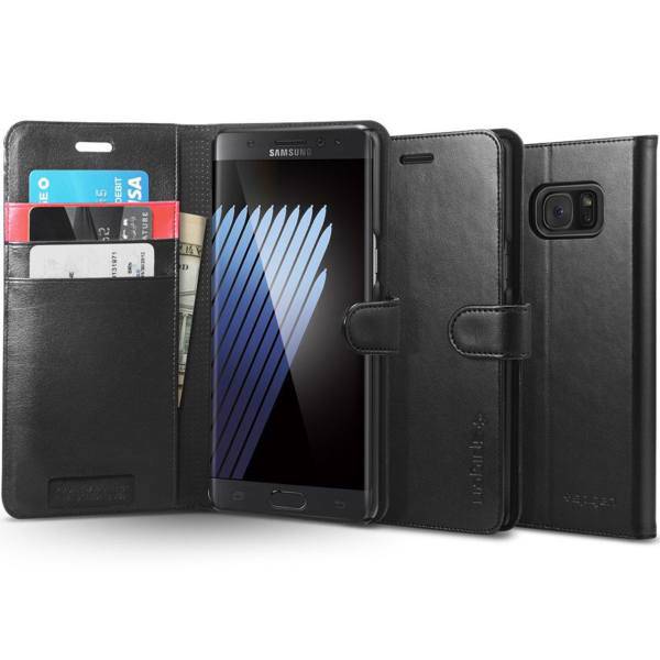 Spigen Wallet S Flip Cover For Samsung Galaxy Note 7، کیف کلاسوری اسپیگن مدل Wallet S مناسب برای گوشی موبایل سامسونگ Galaxy Note 7