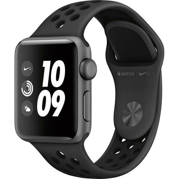 Apple Watch Series 3 Nike Plus 38mm Space Gray Aluminum Case with Anthracite/Black Nike Sport Band، ساعت هوشمند اپل واچ سری 3 مدل Nike Plus 38mm Space Gray Aluminum Case with Anthracite/Black Nike Sport Band