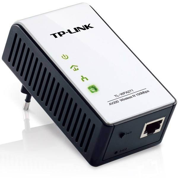TP-LINK TL-WPA271 150Mbps AV200 Wireless N Powerline Extender، گسترش دهنده اینترنت پاورلاین تی پی لینک TL-WPA271