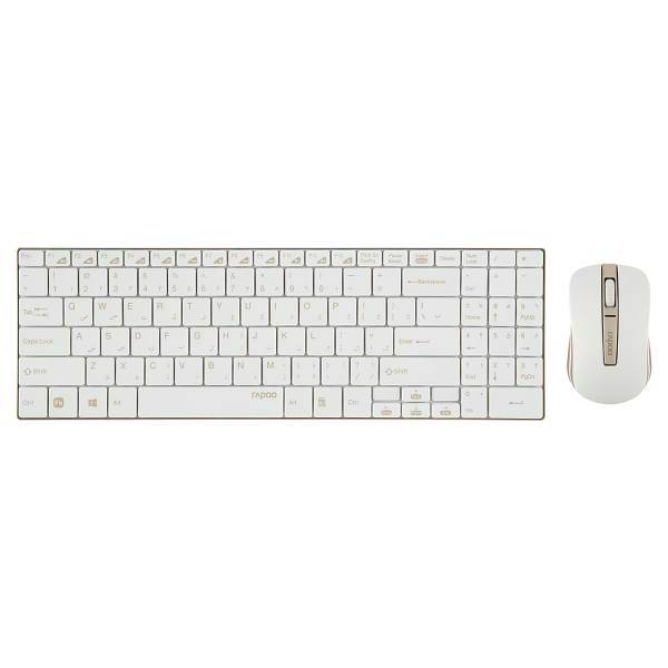 Rapoo 9160 Wireless Keyboard and Mouse With Persian Letters، کیبورد و ماوس بی‌سیم رپو مدل 9160 با حروف فارسی