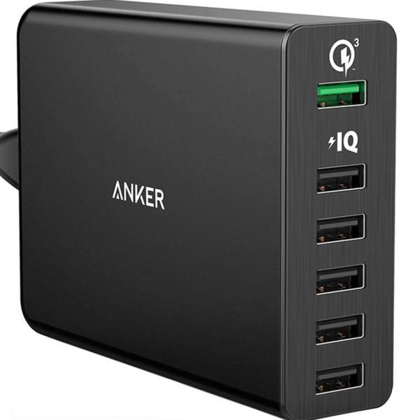 Anker A2063 PowerPort Plus 6 Desktop Charger، شارژر رومیزی انکر مدل A2063 PowerPort Plus 6