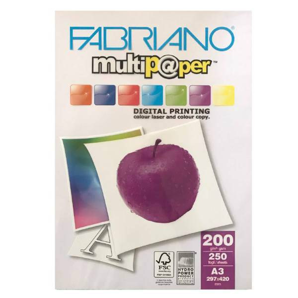 Fabriano G200 A3 paper Pack Of 250، کاغذ فابریانو مدل G200 سایز A3 بسته 250 عددی