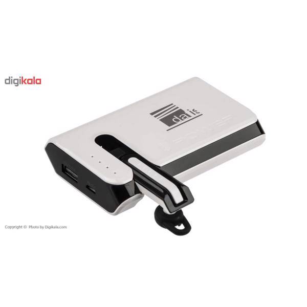 Datis DB-BT03 7800 mAh Power Bank And Bluetooth Handsfree، شارژر همراه و هندزفری بلوتوث داتیس مدل DB-BT03 با ظرفیت 7800 میلی آمپر ساعت