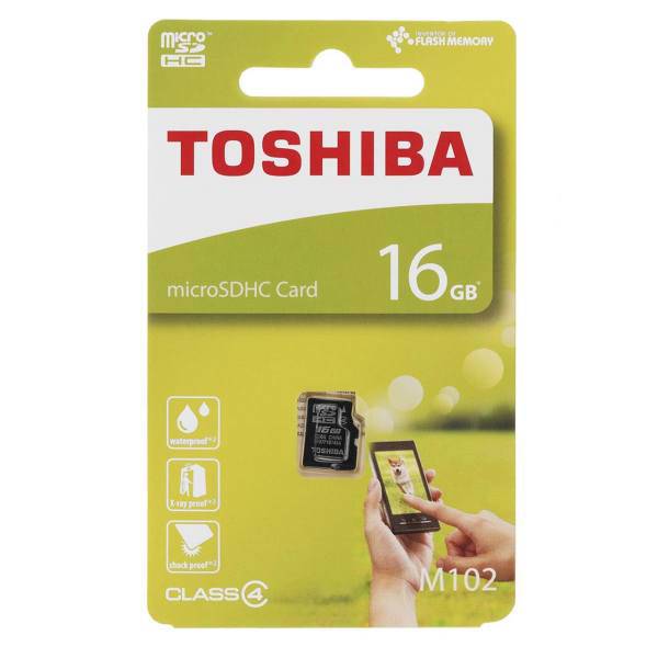 Toshiba M102 Class 4 microSDHC 16GB، کارت حافظه microSDHC توشیبا مدل M102 کلاس 4 ظرفیت 16 گیگابایت
