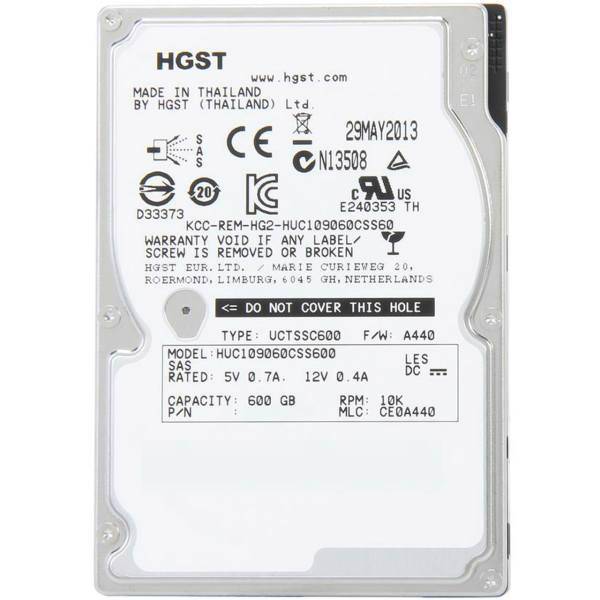 HGST Ultrastar C10K900 HUC109060CSS600 Internal Hard Drive - 600GB، هارد اینترنال اچ جی اس تی مدل Ultrastar C10K900 HUC109060CSS600 ظرفیت 600 گیگابایت