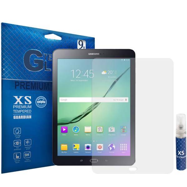 XS Tempered Glass Screen Protector For Samsung Galaxy Tab S2 9.7 With XS LCD Cleaner، محافظ صفحه نمایش شیشه ای ایکس اس مدل تمپرد مناسب برای تبلت سامسونگ Galaxy Tab S2 9.7 به همراه اسپری پاک کننده صفحه XS