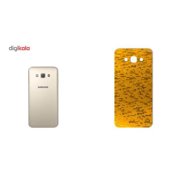 MAHOOT Gold-pixel Special Sticker for Samsung A8، برچسب تزئینی ماهوت مدل Gold-pixel Special مناسب برای گوشی Samsung A8