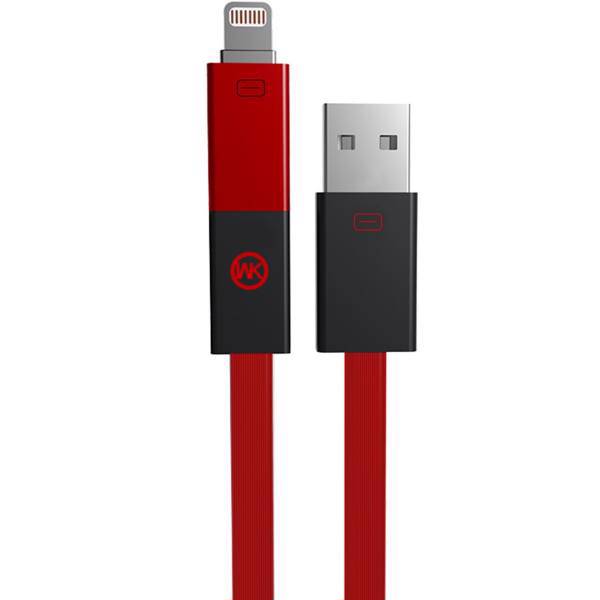 WK Phantom USB To microUSB/Lightning Cable 1m، کابل تبدیل USB به microUSB/لایتنینگ دبلیو کی مدل Phantom طول 1 متر