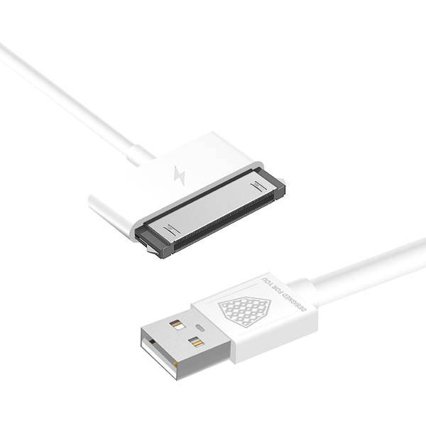 Inkax CK-01 IPhone4 30 Pin to USB Cable، کابل شارژ 30Pin اپل اینکاکس مدل CK-01 مناسب برای آیفون 4